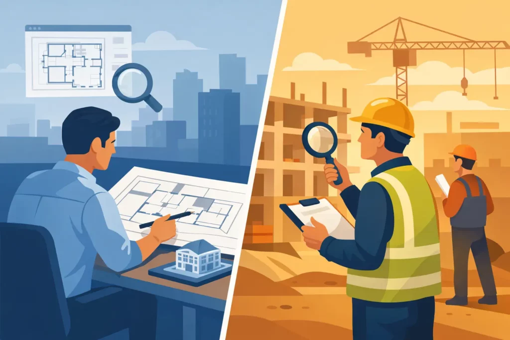 Plan Review vs Field Inspection: What Comes First?